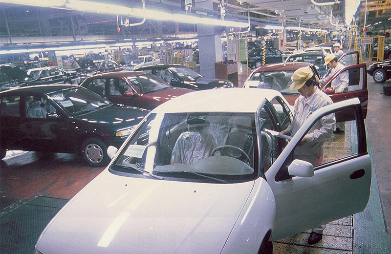 In 1992 Sephia, Kia's first independently developed passenger car, starts production