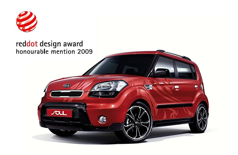 In 2009 Soul becomes Korea's first car to receive a red dot Design Award